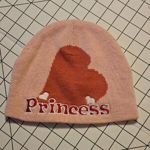 Pink Beanie with Heart Design: MB